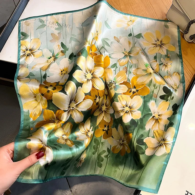 Mulberry Silk Daffodil Scarf