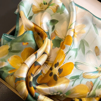 Mulberry Silk Daffodil Scarf