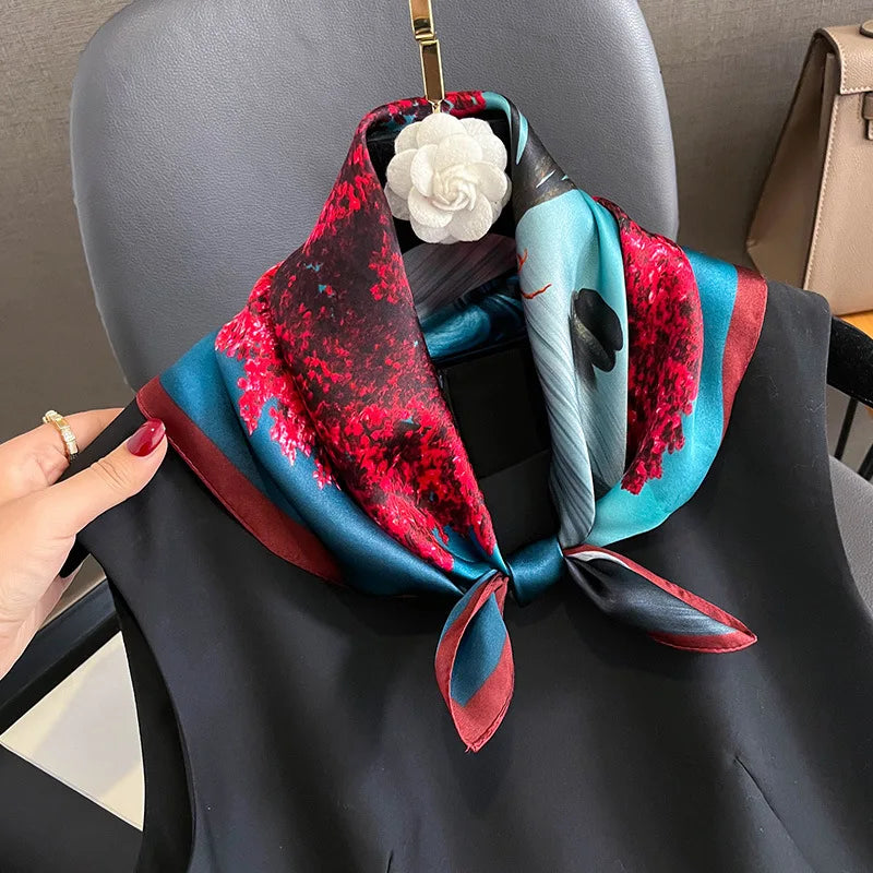 Mulberry Silk Maple Scarf